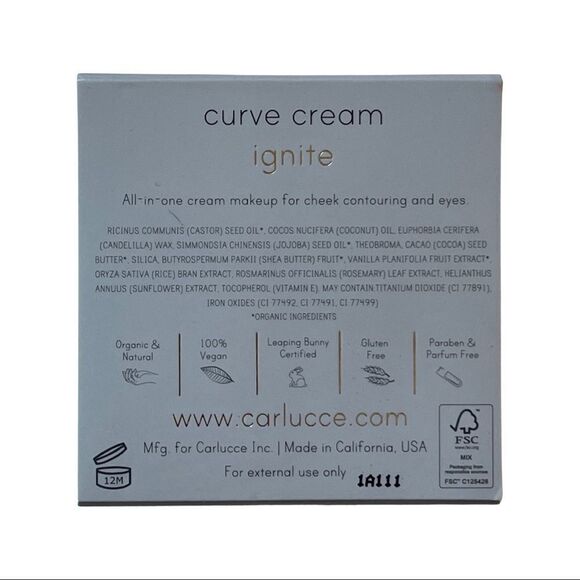 Carlucce Curve Cream - Ignite - New in Box - Picture 7 of 7